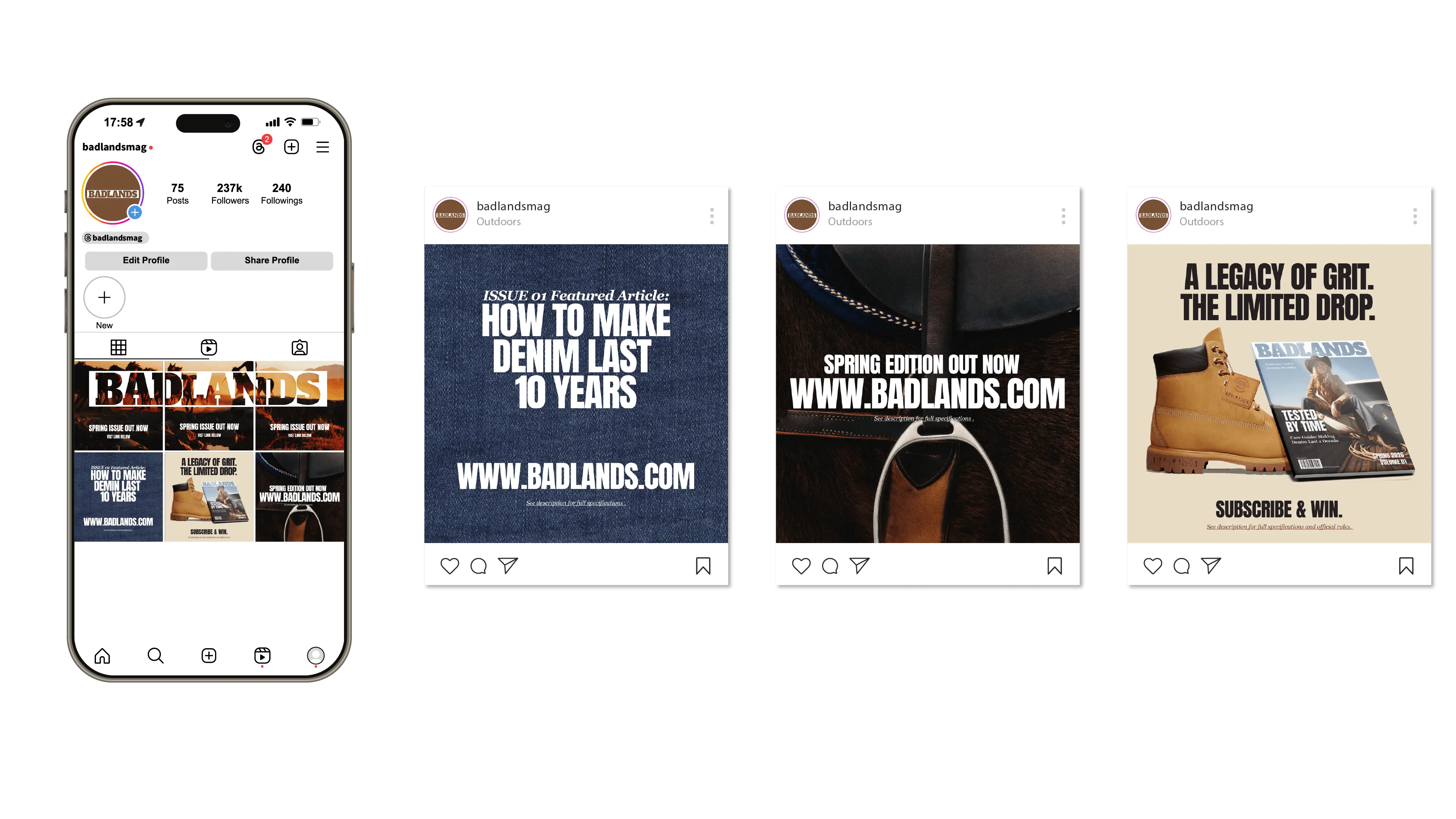 Social posts mockup