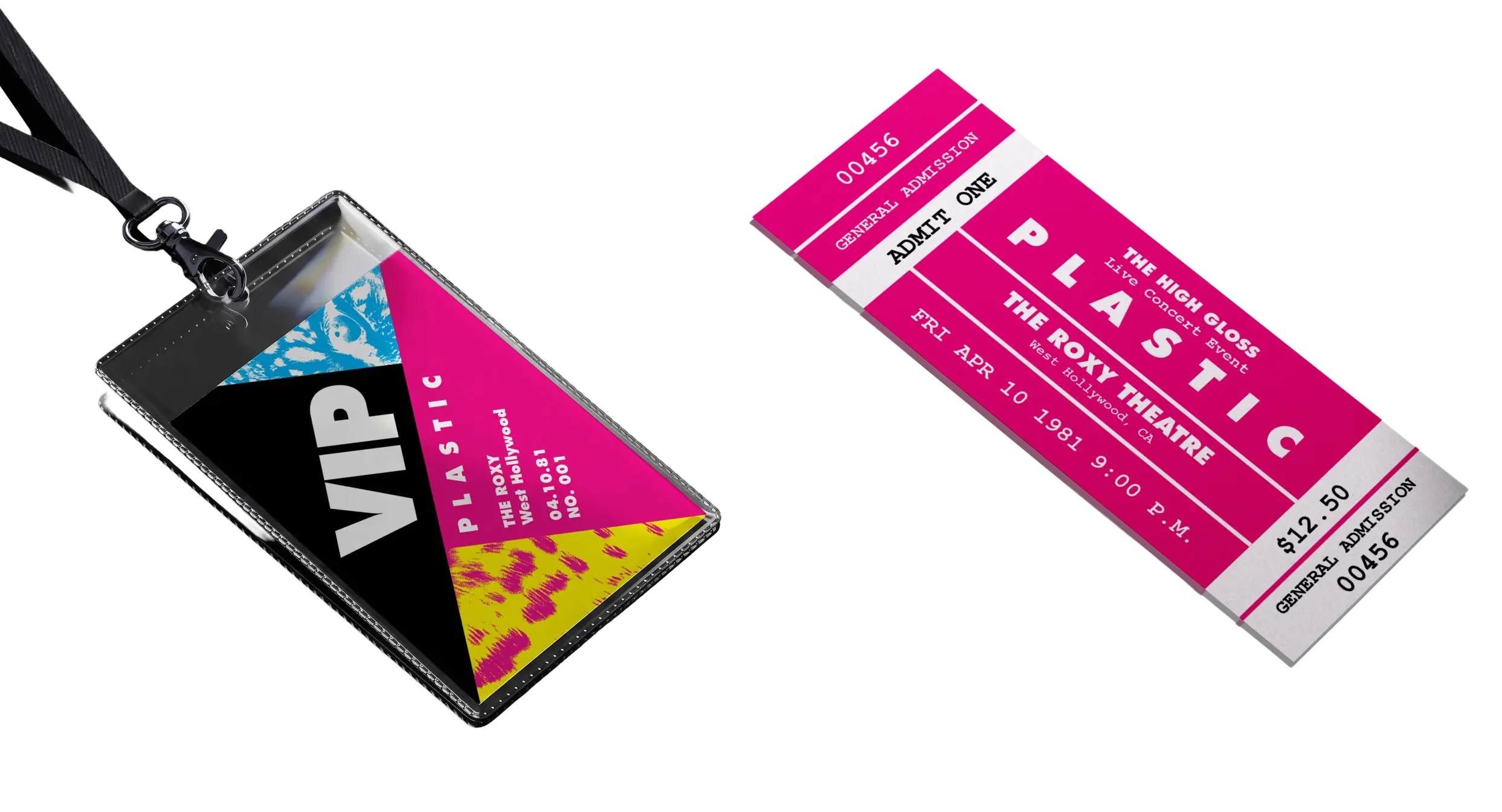 ID and VIP pass mockup
