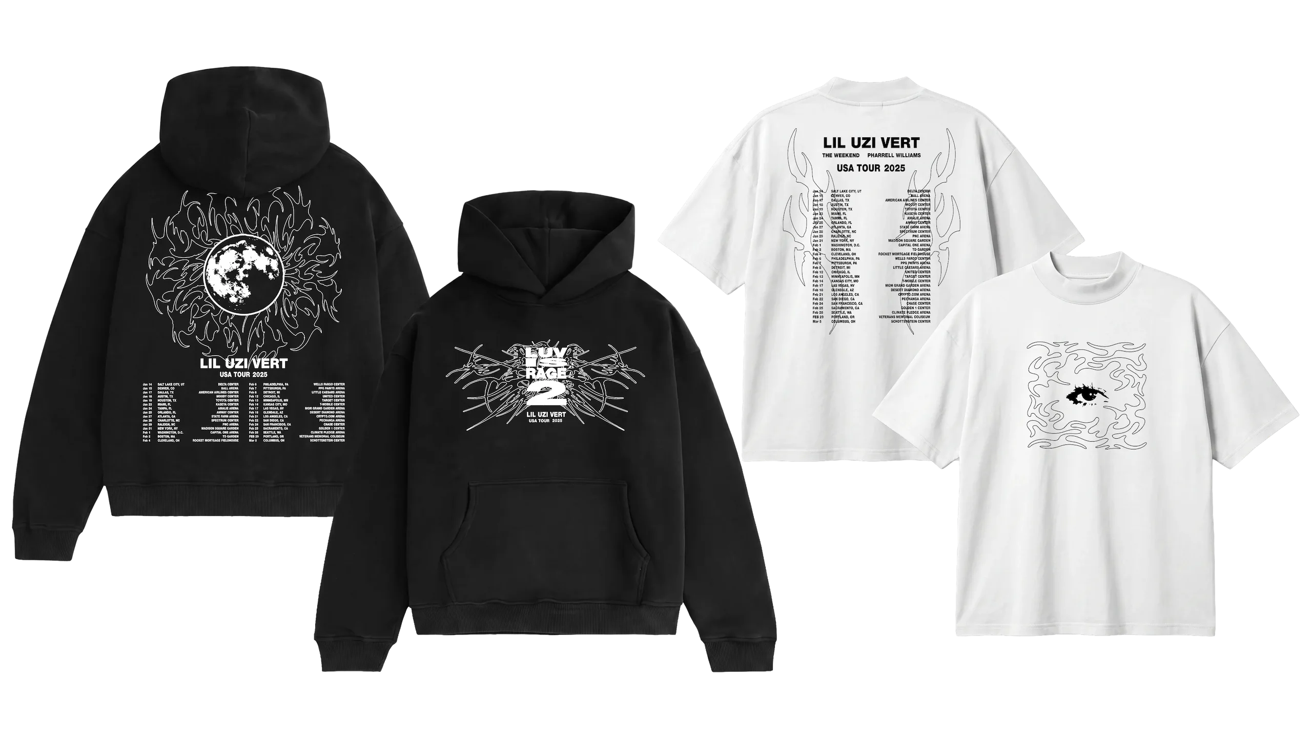 T-shirt and hoodie designs
